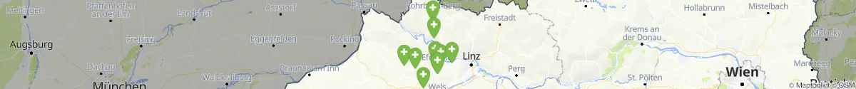 Kartenansicht für Apotheken-Notdienste in der Nähe von Haibach ob der Donau (Eferding, Oberösterreich)